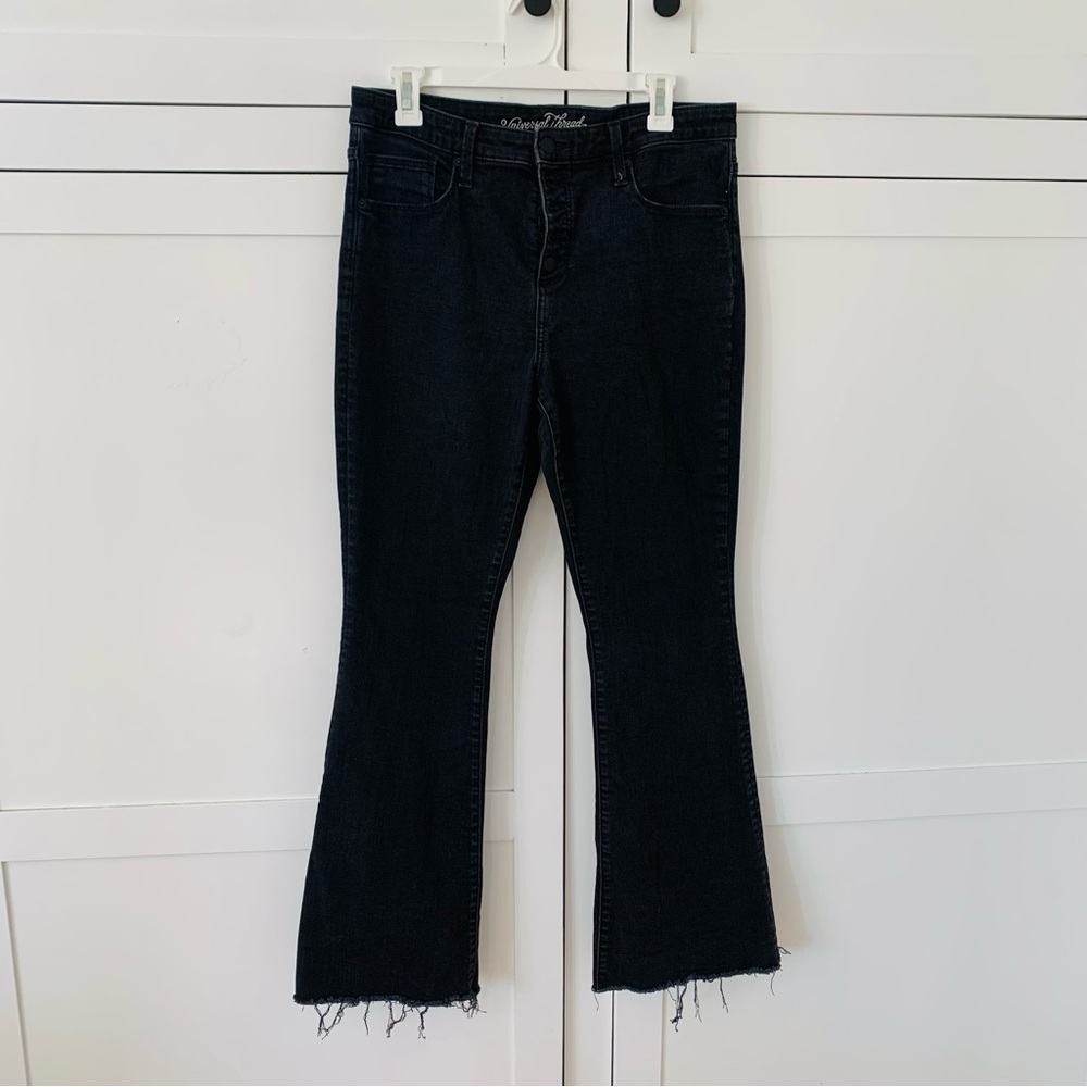Universal Thread Black High Rise Flare Jeans Size 14